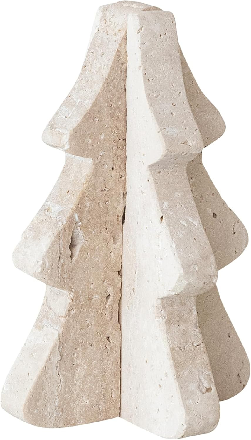 Creative Co-Op Natural Travertine Interlocking Tree Sculpture | Amazon (US)