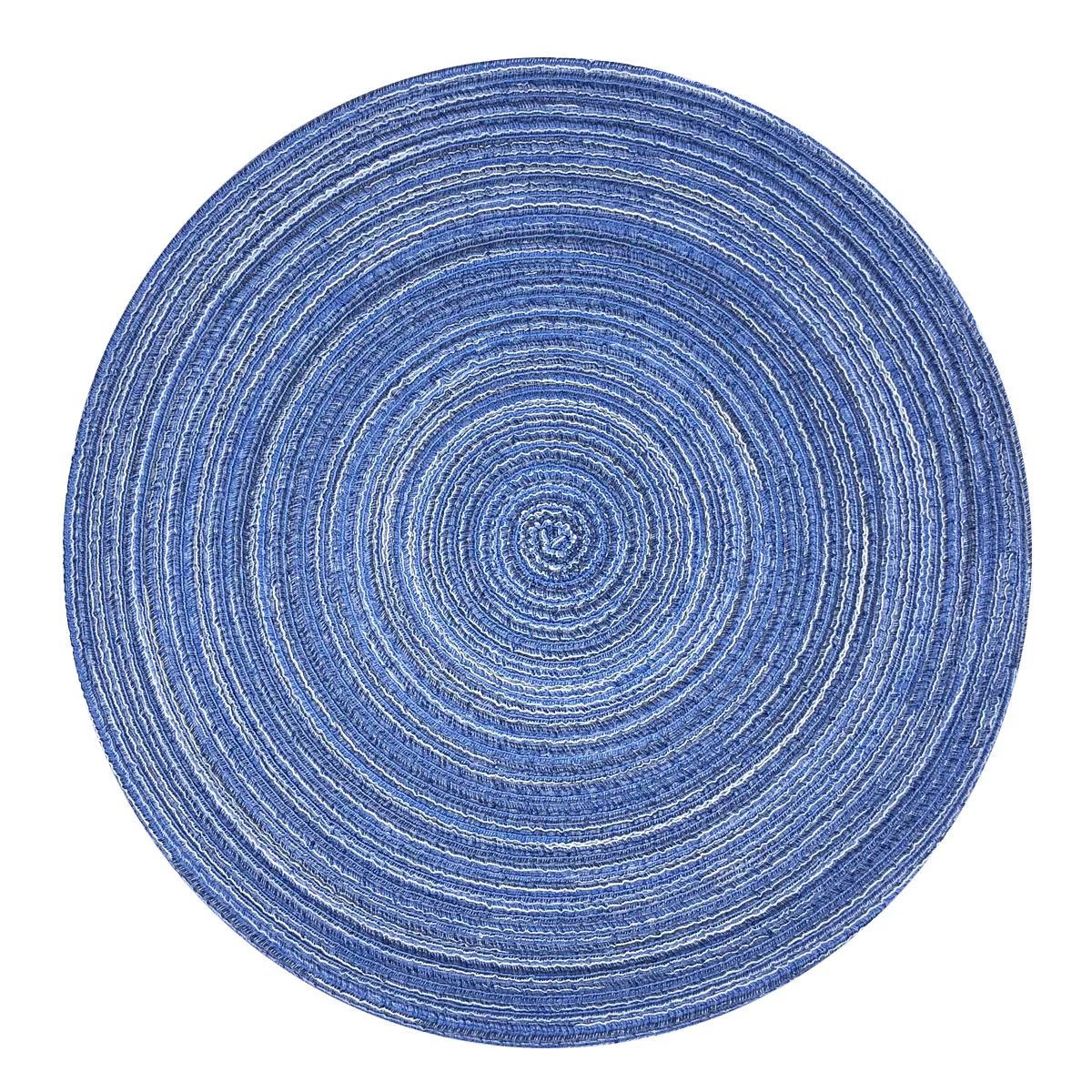 Wrapables® 15" Woven Round Placemats (Set of 6), Blue | Walmart (US)