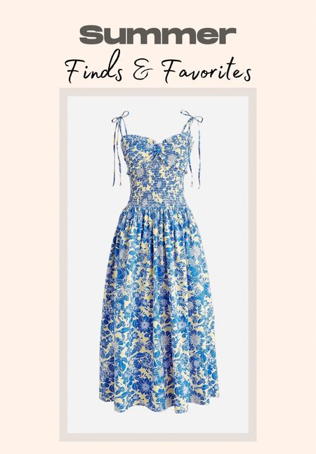 Love this gorgeous blue floral dress from J.Crew! On sale - 47% off!!

#LTKSeasonal #LTKsalealert #LTKwedding