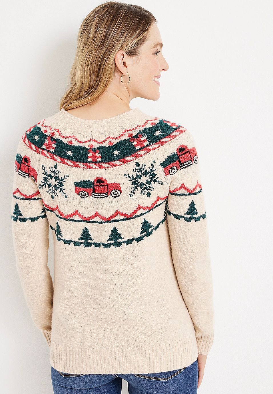 Holiday Truck Fair Isle Sweater | Maurices