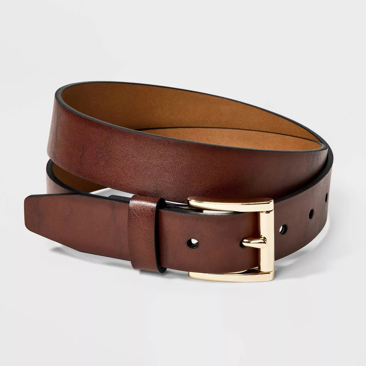 Men's Dress Stretch Belt - Goodfellow & Co™ Cognac | Target