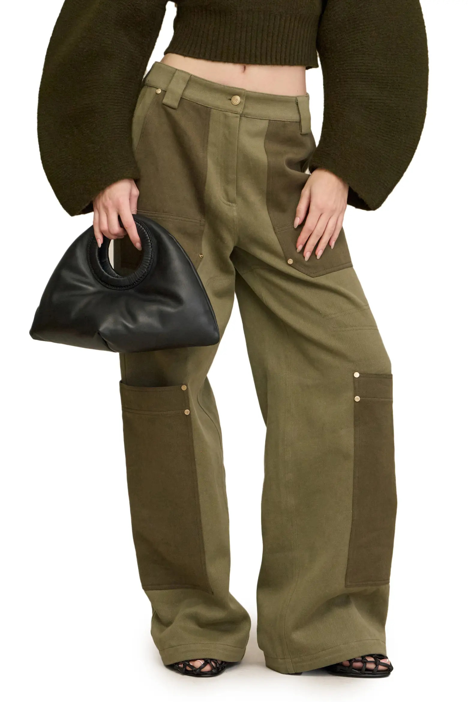 Cult Gaia Wynn Colorblock Cargo Wide Leg Pants (Women) | Nordstrom | Nordstrom