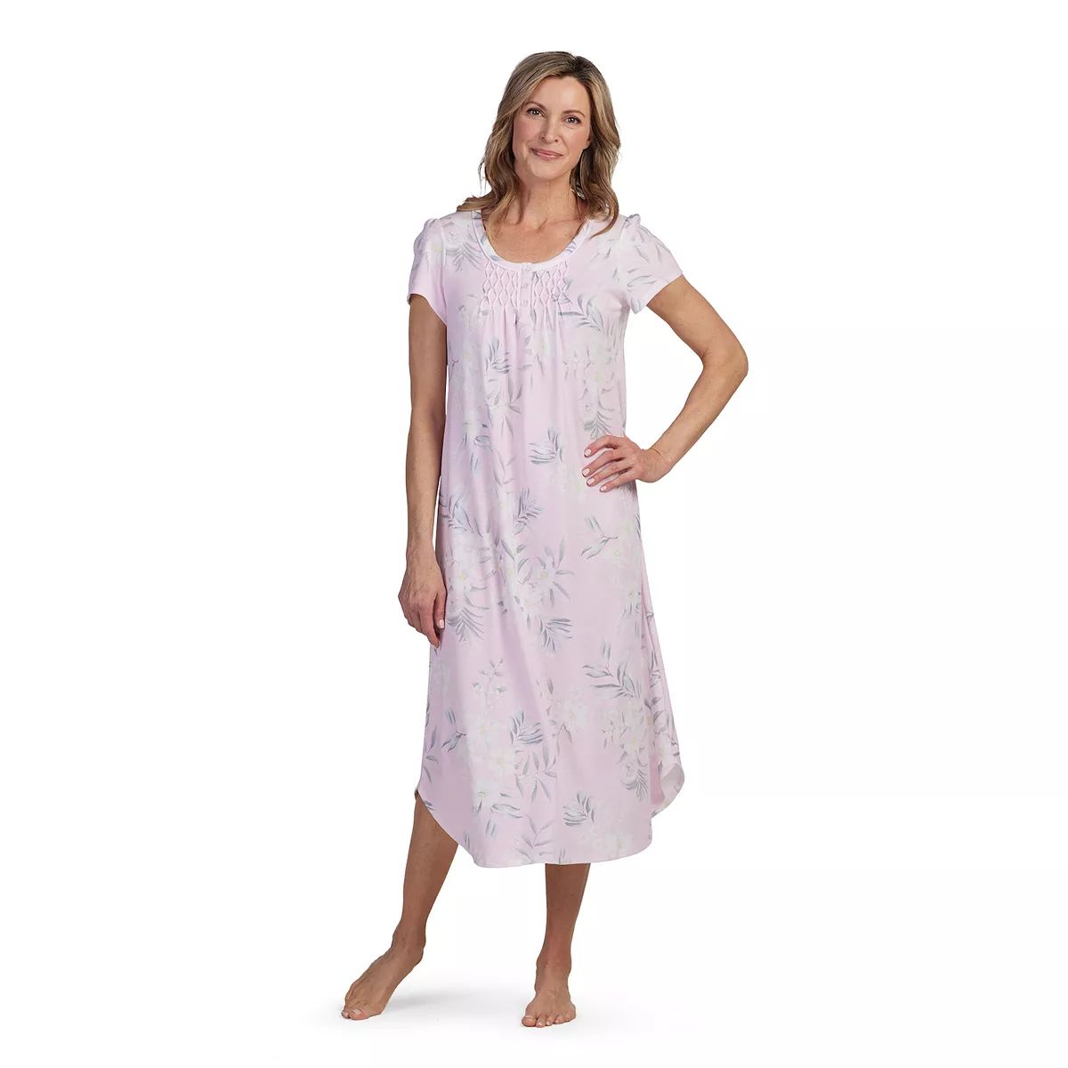 Women's Miss Elaine Essentials Cottonessa Long Nightgown | Kohl's