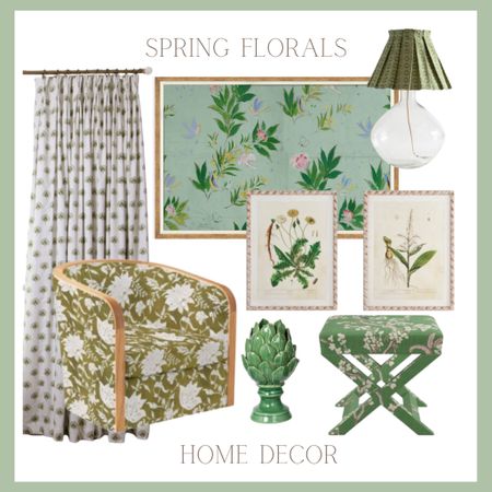 Celebrate spring with these floral finds🌷





Springtime, flowers, floral home decor. House furniture and decor, design inspiration, ottoman, chair, artwork, curtains, colorful, green lampshade, green decor 

#LTKhome #LTKSeasonal #LTKsalealert
