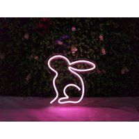 Personalized Easter Gift, Mini Bunny Rabbit Neon Sign, Gift For Easter, Her Him, Wall Decor, Home Decor, Cut Anime Sign | Etsy (CAD)