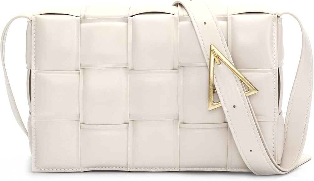 MAXWISE Soft Woven Padded Cassette Small Crossbody Bags For Women Shoulder Bag Clutch Purses Squa... | Amazon (US)