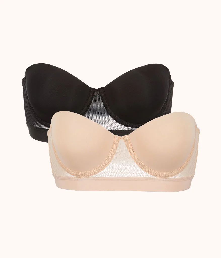 The Smooth Strapless Bundle: Jet Black/Toasted Almond | LIVELY