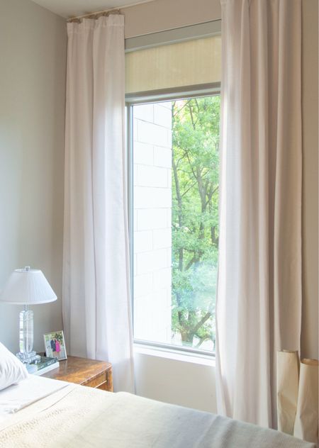 Lightly textured Sunbrella drapery in my
apartment bedroom, the Lucena curtains in White curtains, bedroom style, bedroom details, classic interiors, interior design tips, classic style 

#LTKStyleTip #LTKHome