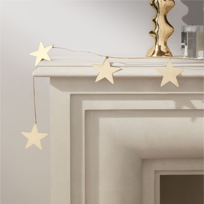 Brass Star Garland | CB2 | CB2