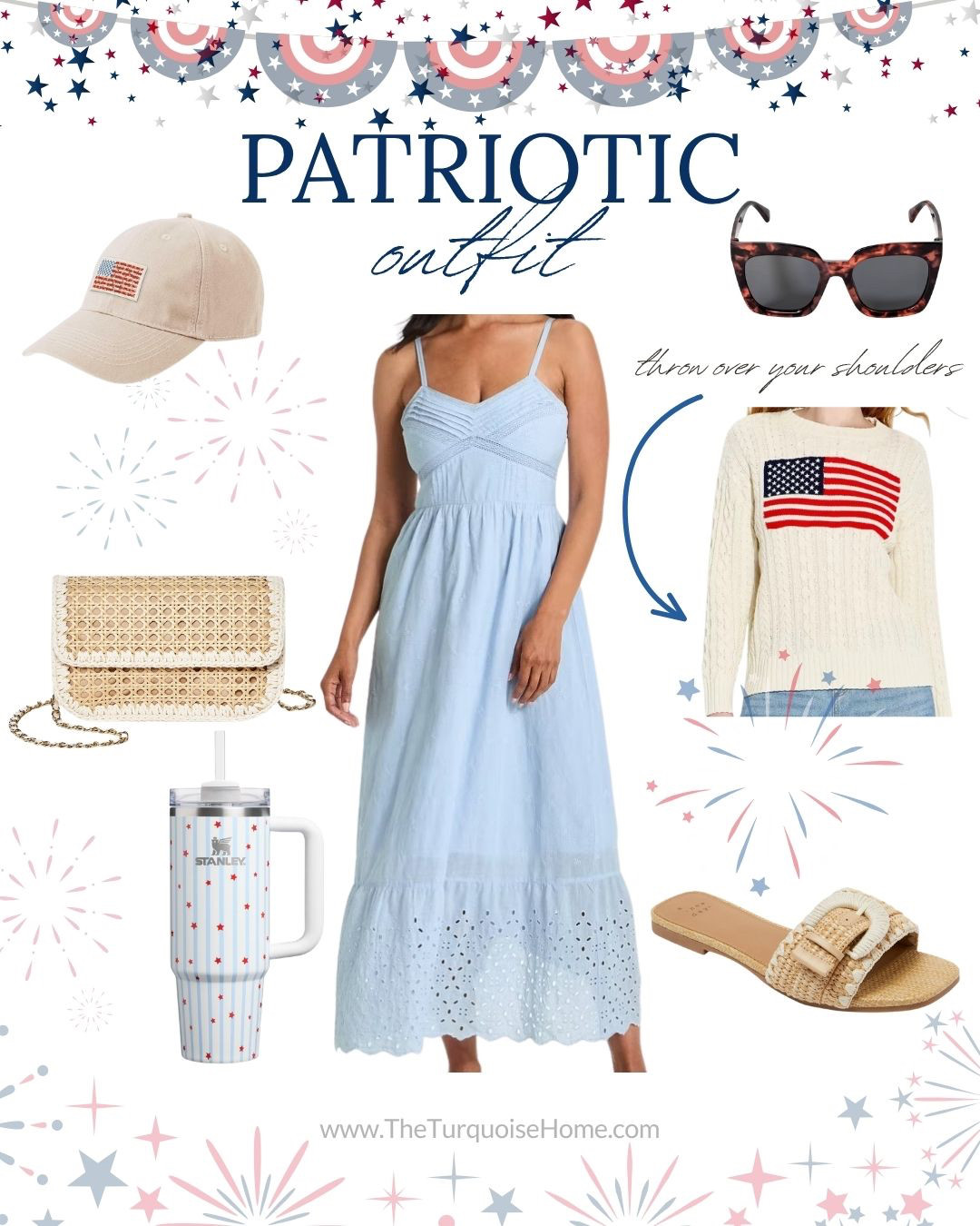 Grab this beautiful maxi dress and accessorize it with a patriotic sweater and other cute accessories! 

 #LTKmomlife #LTKSaleAlert #LTKMidsize