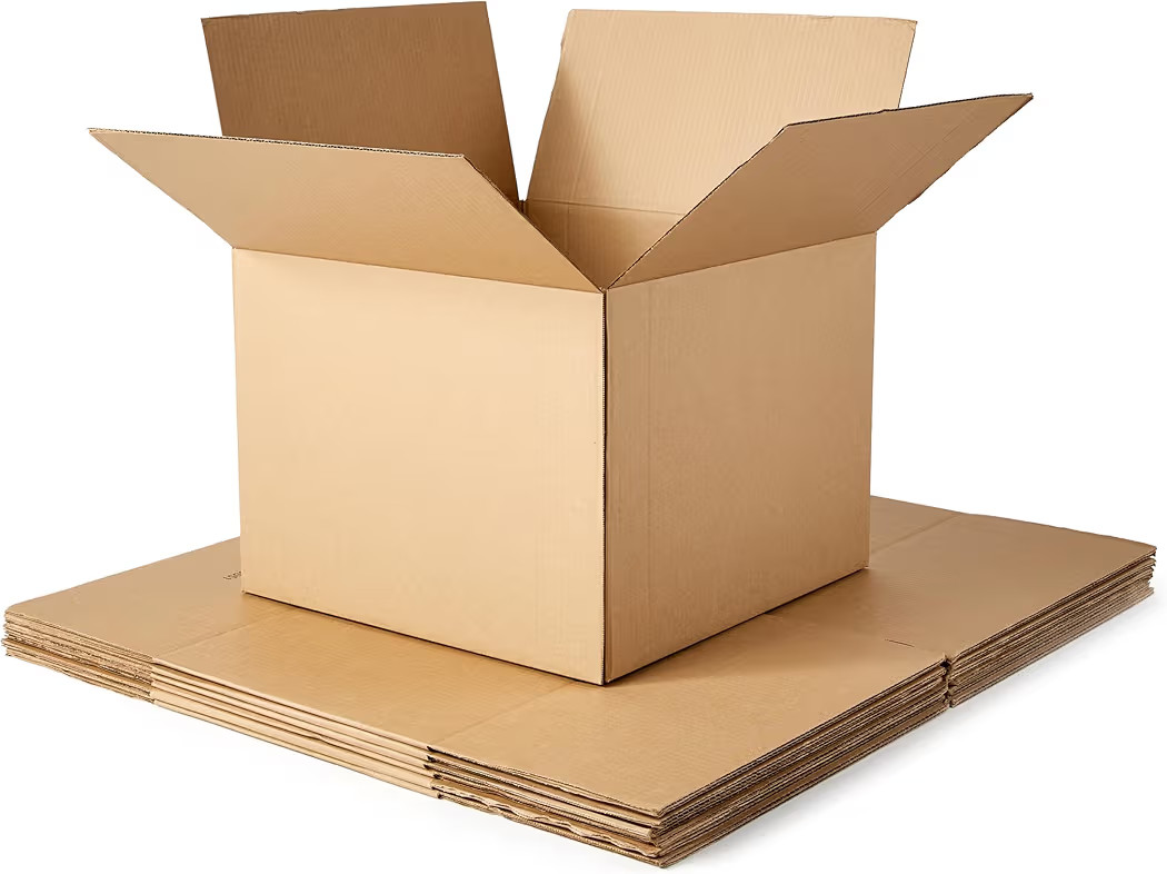 Amazon Basics Cardboard Moving Boxes - 6-Pack, Large, 20" x 20" x 15", Brown | Amazon (US)