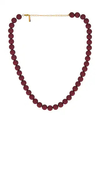 Lou Beaded Necklace in Cherry | Revolve Clothing (Global)