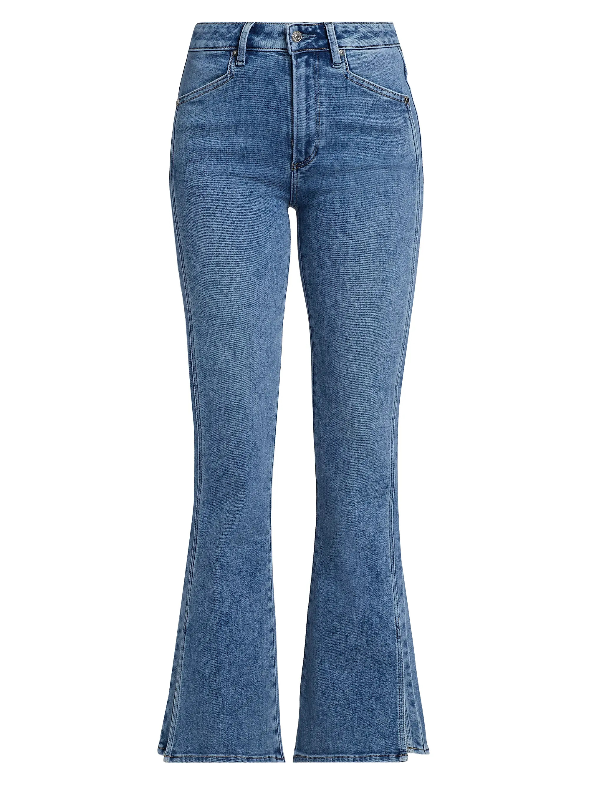 Paige Laurel Canyon High-Rise Flared Jeans | Saks Fifth Avenue | Saks Fifth Avenue