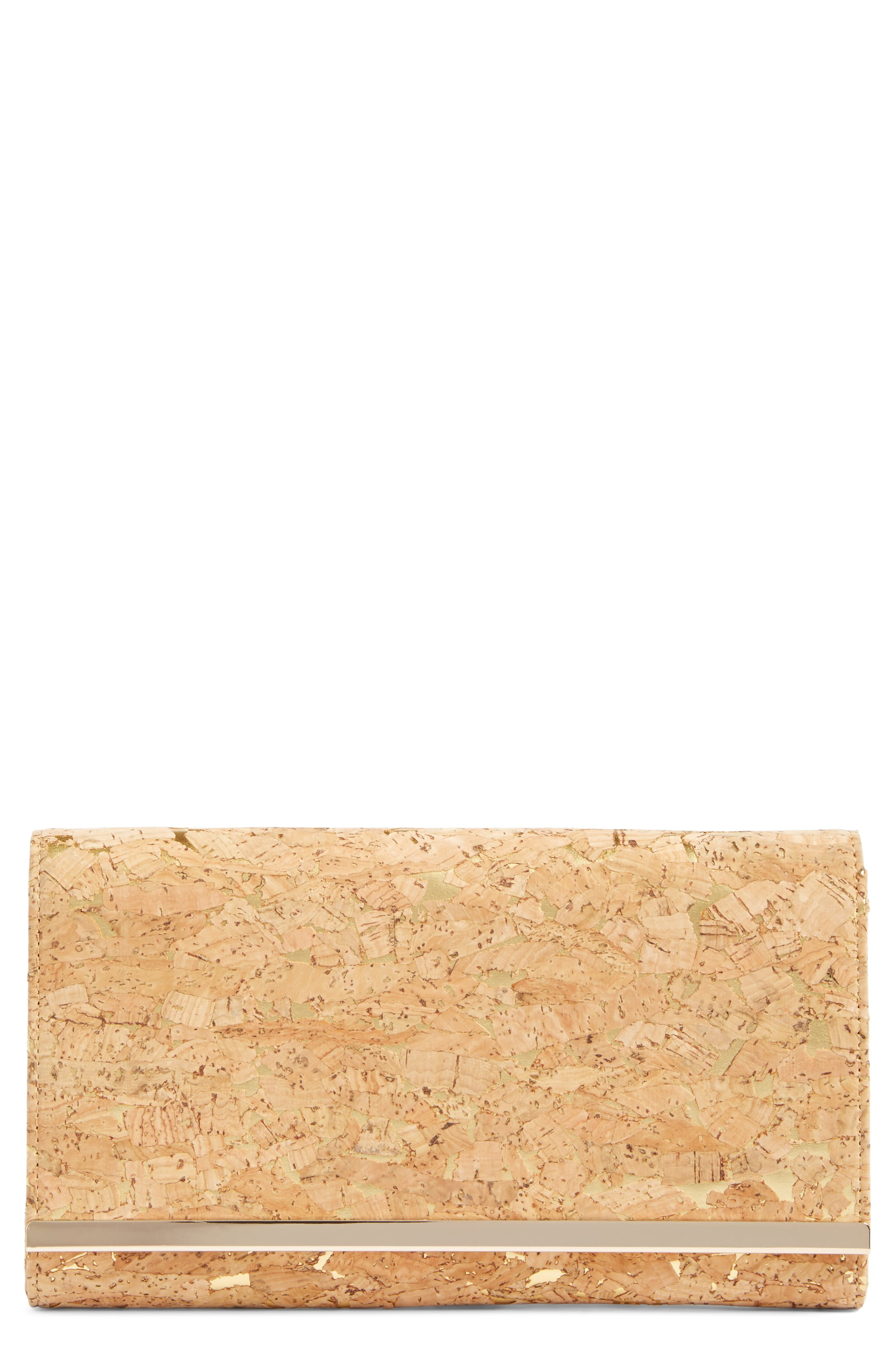 Metallic Faux Cork Clutch | Nordstrom