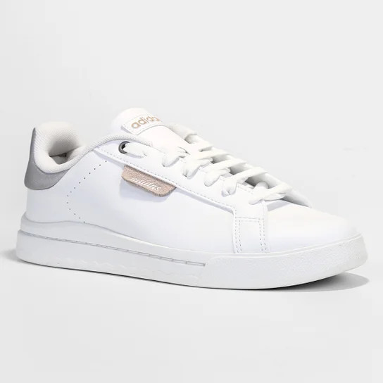 Tênis Adidas Court Leo Feminino - Branco+Marrom | Netshoes (BR)