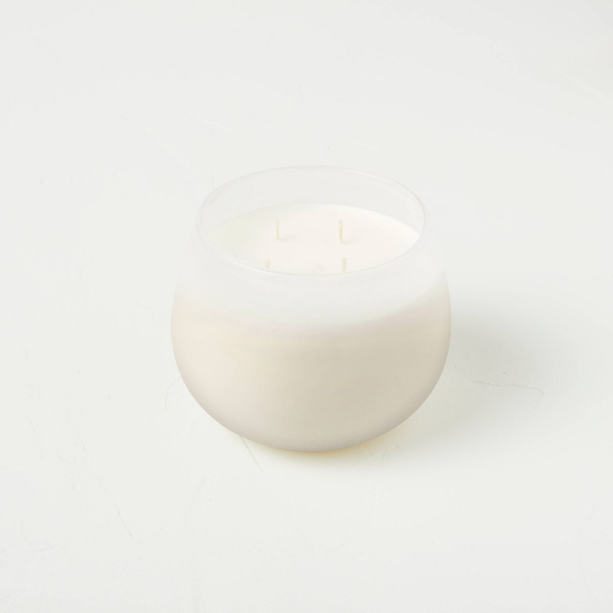 Clarity Fashion Salted Glass Wellness Jar Candle White - Casaluna™ | Target