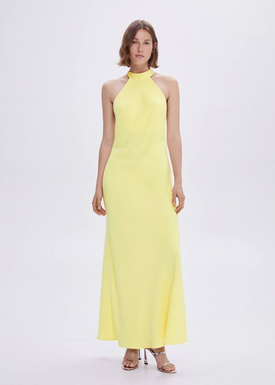 Halter-neck open-back dress -  Women | Mango USA | MANGO (US)