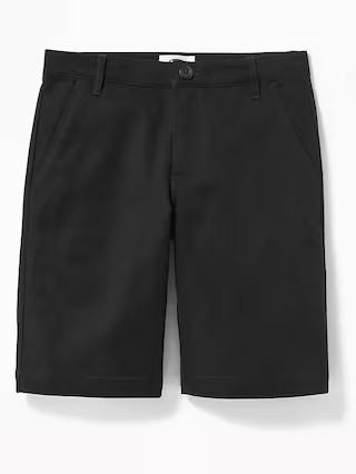Built-In Flex Twill Straight Uniform Shorts for Boys (At Knee) | Old Navy (US)