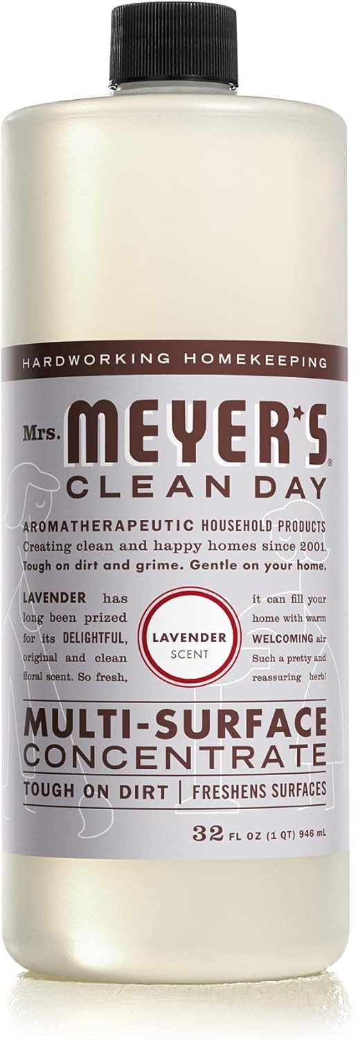 Mrs. Meyer's Multi-Surface Cleaner Concentrate, Use to Clean Floors, Tile, Counters, Lavender, 32... | Amazon (US)