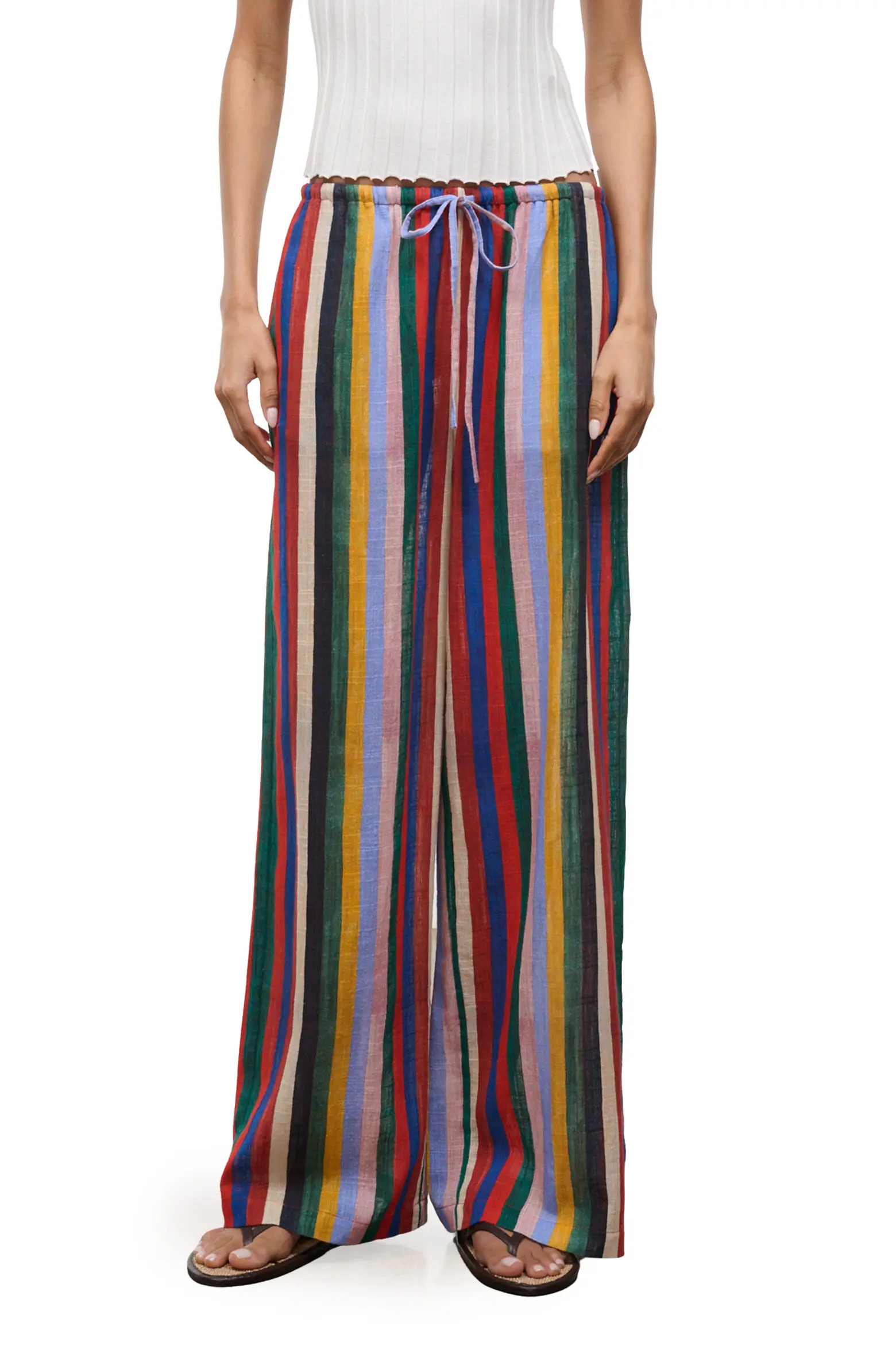 Mateo Stripe Cotton Drawstring Pants (Women) | Nordstrom | Nordstrom