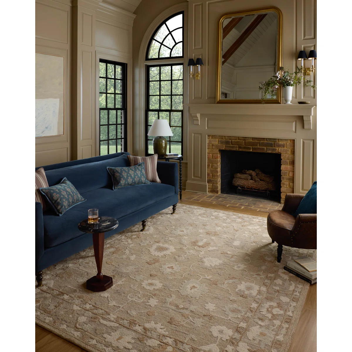 Chris Loves Julia x Loloi Dorothea Khaki / Dove Area Rug | Wayfair North America