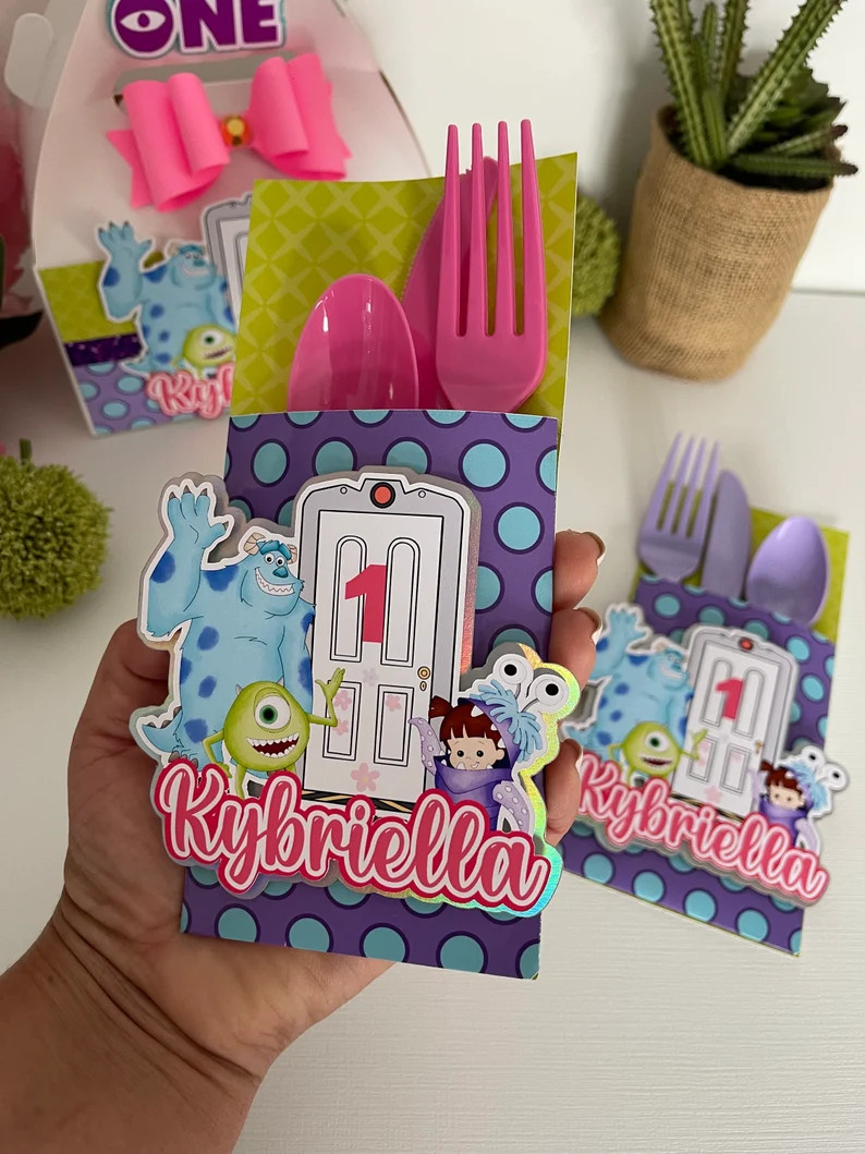 Monster Inc Party Utensils, Monster Inc Birthday Decorations, Monster Inc Birthdays Theme, Monste... | Etsy (Global)