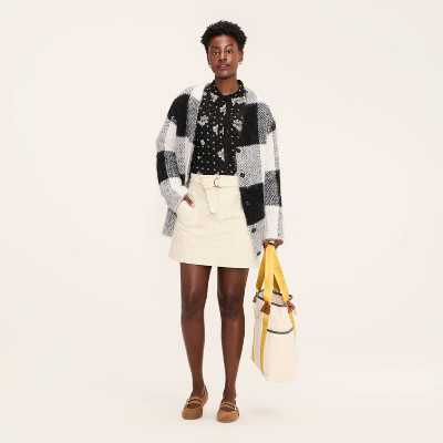 Women's Belted Mini A-Line Skirt - Woolrich x Target Cream XXS | Target