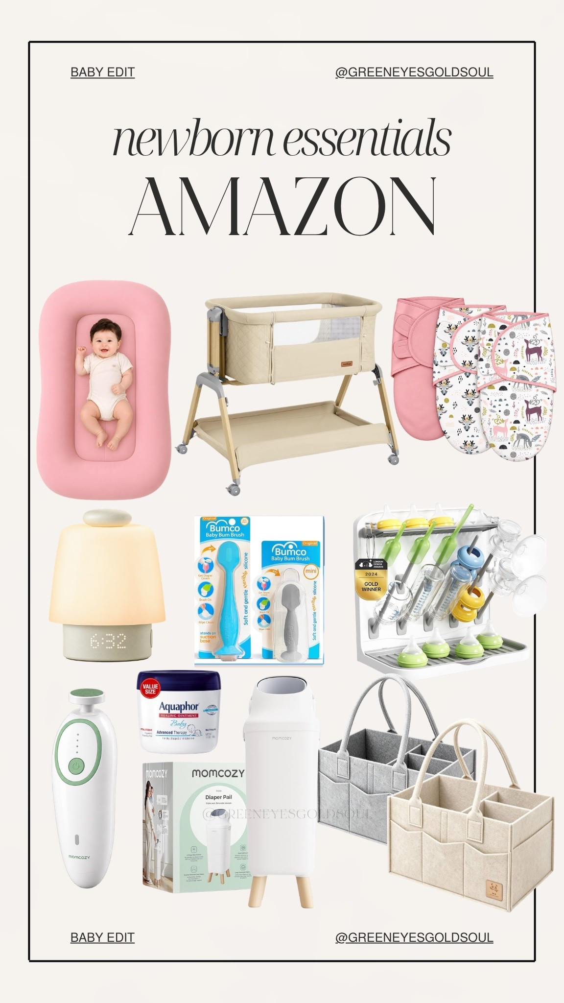 Amazon newborn essentials for those early baby days 🍼🤍 From swaddles and diaper changing supplies to bottle organization, nursery storage and bath time finds, these are practical baby essentials to add to your newborn checklist or baby registry!

Amazon newborn essentials, newborn essentials, Amazon baby essentials, baby registry essentials, newborn must haves, baby must haves, newborn checklist, baby registry must haves, first time mom essentials, newborn baby products, nursery essentials, diaper changing essentials, baby swaddles, newborn swaddles, bedside bassinet, baby bath essentials, diaper caddy, bottle drying rack, baby bottle organizer, diaper pail, baby bum brush, nursery organization, Amazon baby finds

#AmazonBaby #AmazonFinds #NewbornEssentials #BabyEssentials #BabyRegistry #NewbornMustHaves

#LTKBaby #LTKmomlife #LTKHome