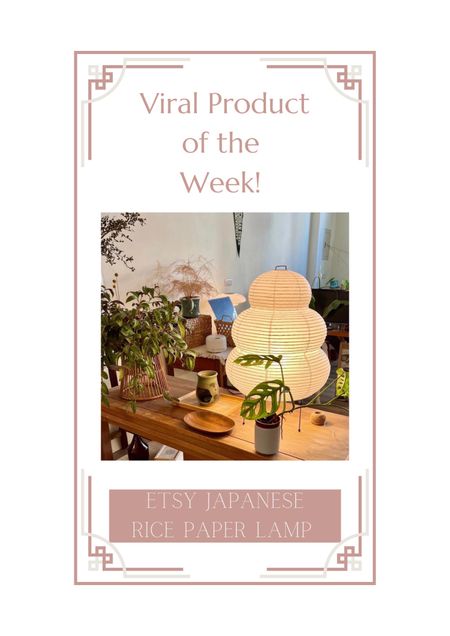 Most searched and purchased product is the Etsy Japanese Rice Paper Lamp 🪔 

Home decor / office / bedroom / lamps 

#LTKhome #LTKFind #LTKunder100