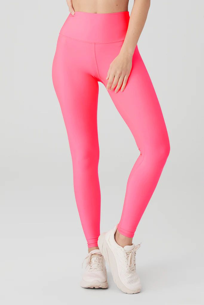 High-Waist Airlift Legging - Fluorescent Pink Coral | Alo Yoga