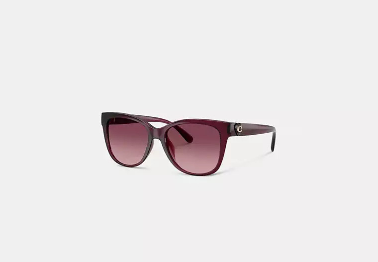 Signature Heart Oversized Square Sunglasses | Coach Outlet US