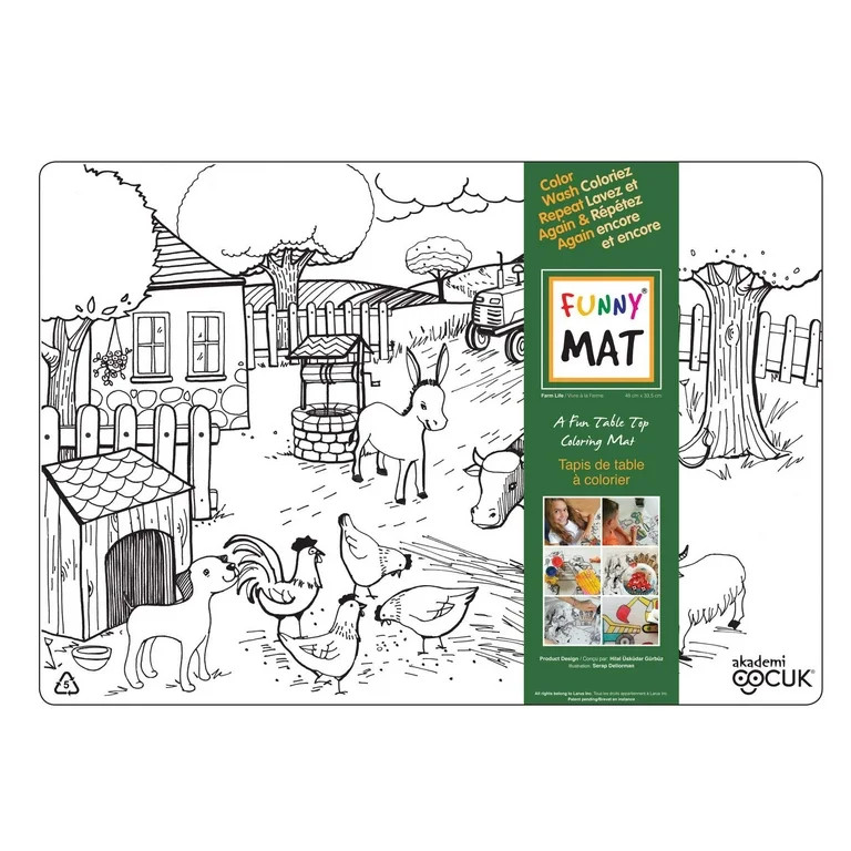 Funny Mat : Placemat / Farm Reusable & Washable | Walmart (US)
