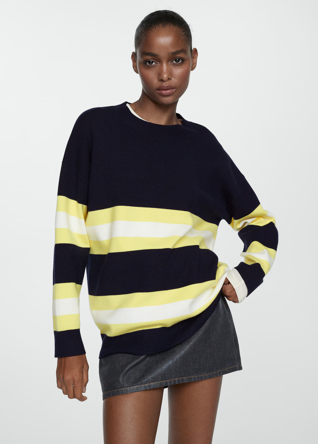 Striped knit sweater | MANGO (US)