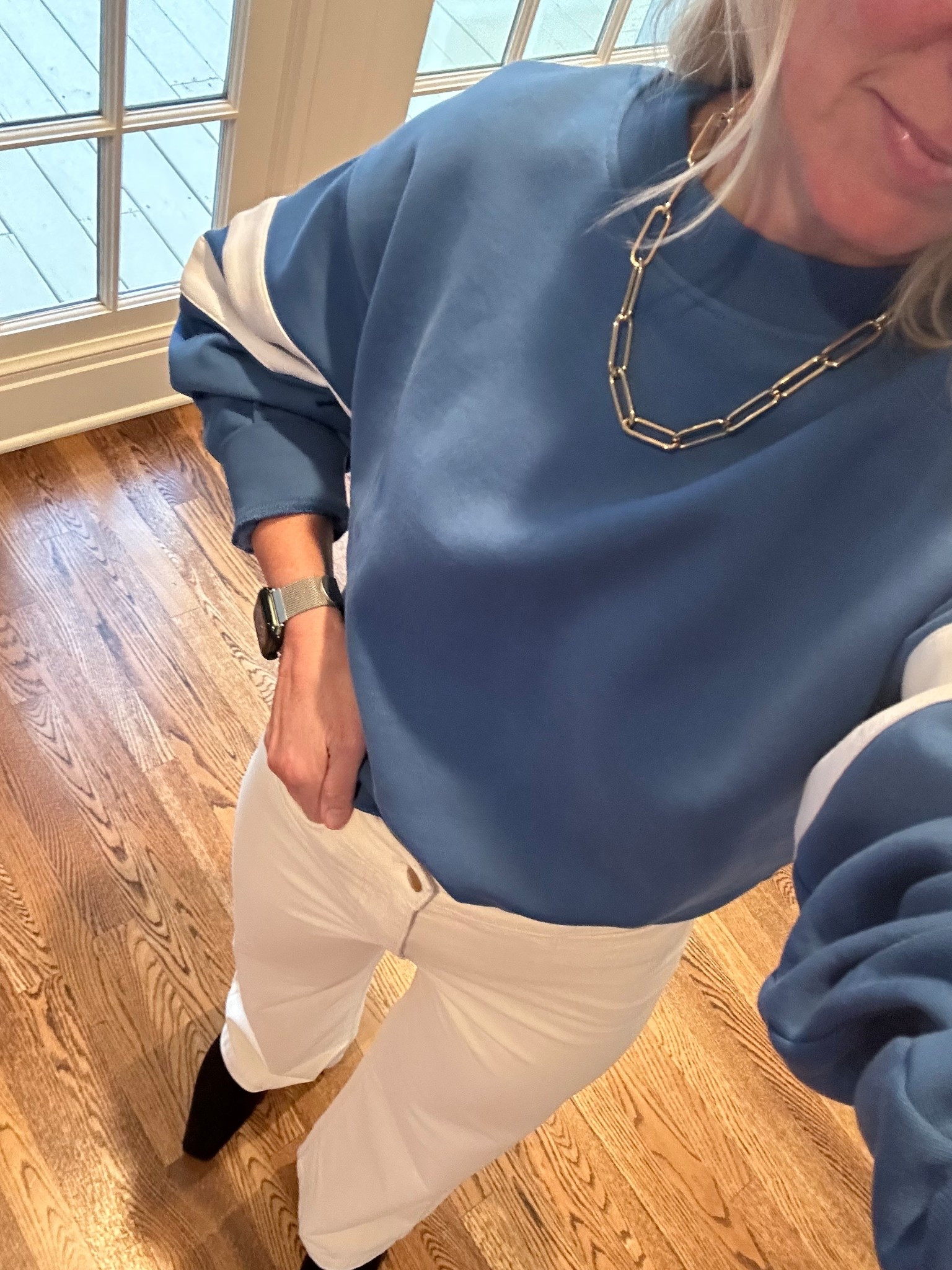 My 3 favorite things from the Madewell sale!! 
1. Ivory cords, fit is sooo good 
2. Sweatshirt you can dress up 
3. Chocolate suede boots. Low heel, perfect for everyday! Entire outfit is linked and all 40% off! Same ends tonight!!! Linked more faves! 

#LTKGiftGuide #LTKSaleAlert #LTKCyberWeek