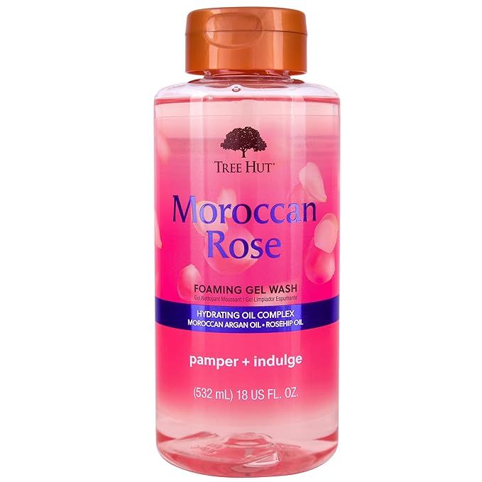 Tree Hut Moroccan Rose Nourishing & Moisturizing Foaming Gel Wash, 18 oz. | Amazon (US)