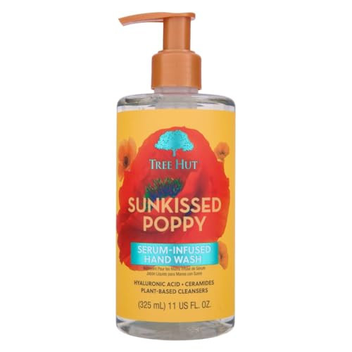 Tree Hut Sunkissed Poppy Serum Infused Hand Wash, Nourish & Hydrate Hands with Strengthening Skin Care, Long Lasting Scent, Cleanse & Lock in Moisture, 11 fl oz. | Amazon (US)