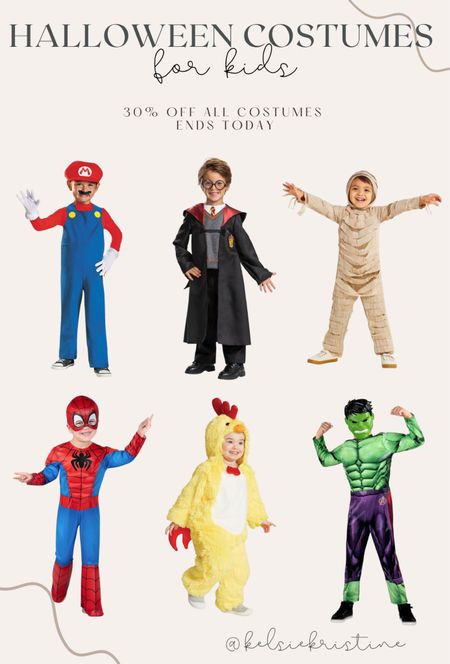 Halloween costumes for kids from target, 30% off all costumes ends today 

#LTKHalloween #LTKkids #LTKsalealert