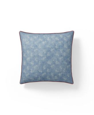 Fenwick Floral Cotton Decorative Pillow, 18" x 18" | Macy's
