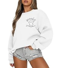 Women's Halloween Sweatshirt, Spooky Season Graphic Crewneck Top | Amazon (US)