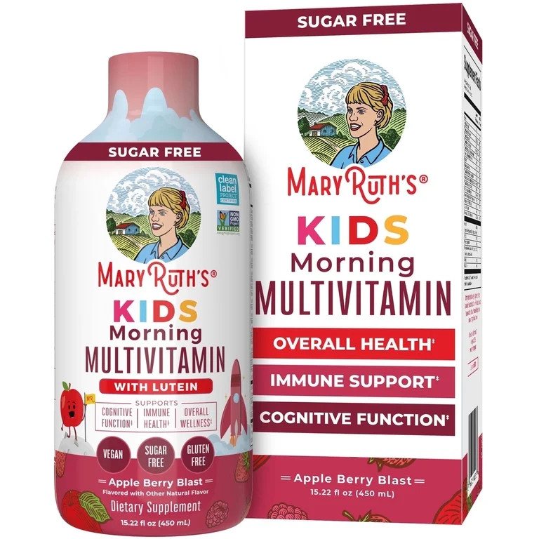MaryRuth's Kids Liquid Multivitamin with Lutein Apple Berry Blast 15.22 fl oz | Walmart (US)