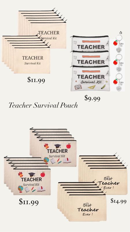 Teacher Survival Pouches #teacher #teachergift #teacherappreciation

#LTKGiftGuide #LTKfamily #LTKfindsunder50