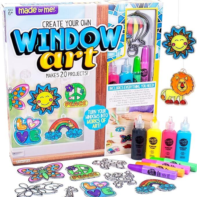 Made By Me Create Your Own Window Art, Paint Your Own Suncatchers, DIY Suncatchers, Fun Staycatio... | Amazon (US)