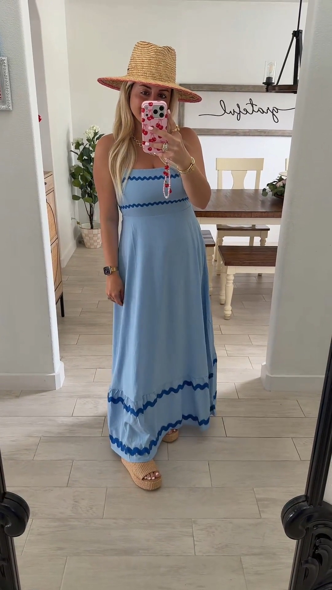 Summer dress outfit
Maxi dress small
Wedges tts and comfy 
Date night
Vacation beach outfit

#LTKootd #LTKSaleAlert