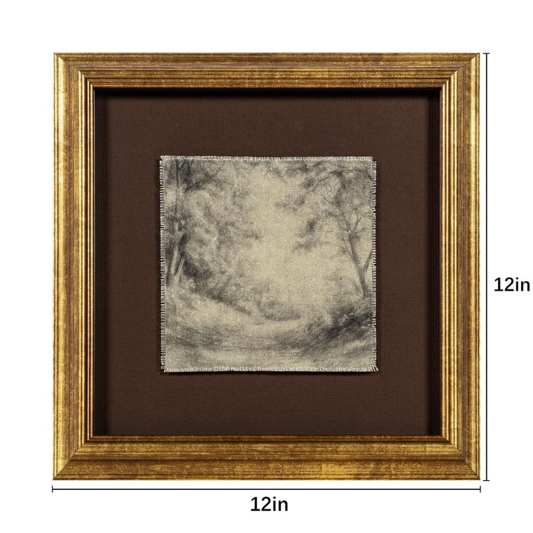 My Texas House Sepia Canopy Square 12x12 Framed Wall Art | Walmart (US)