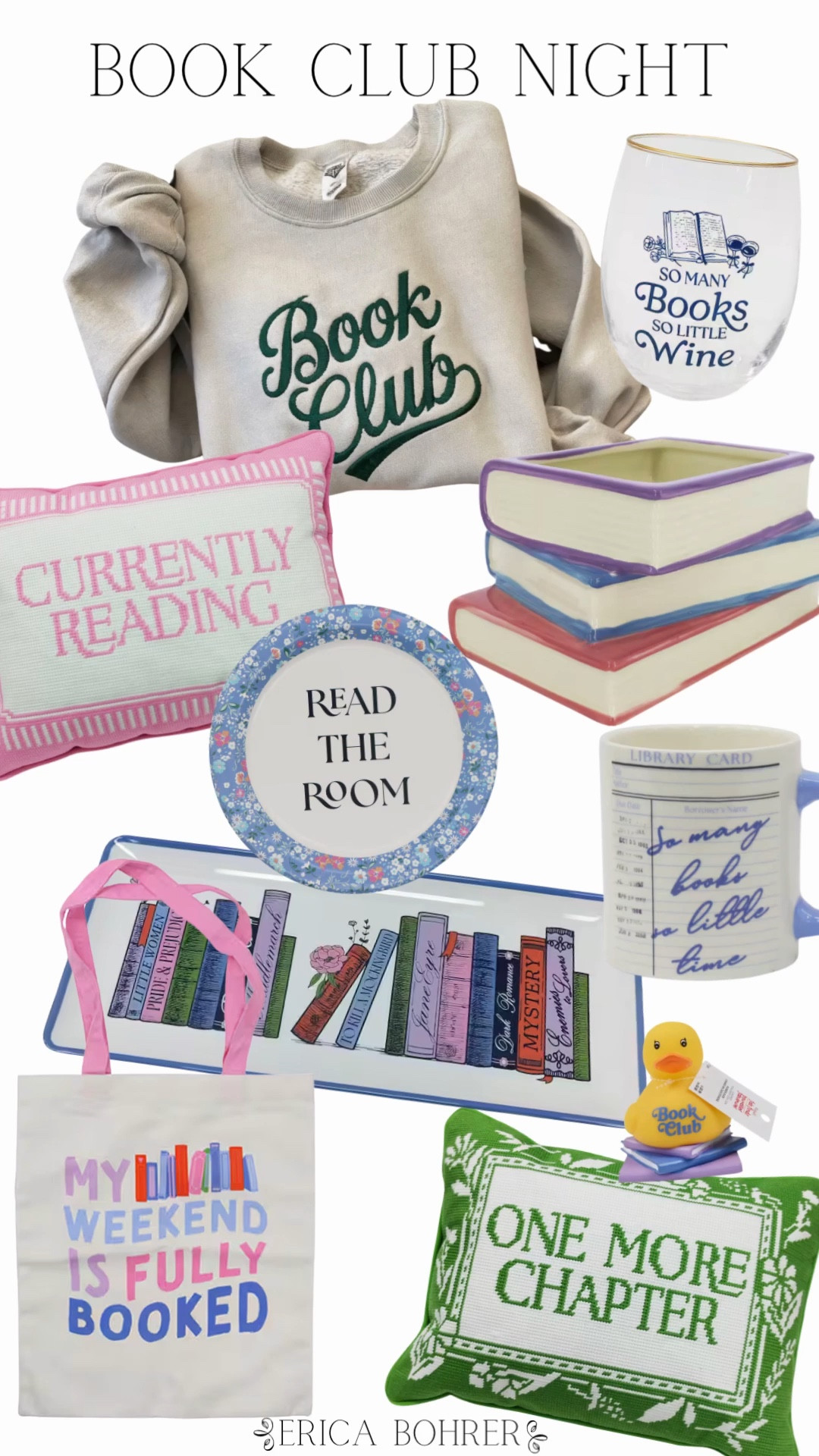 Hosting a book club night? Check out these items from Michael’s.  Book club sweatshirt is from Etsy. 

#LTKHome