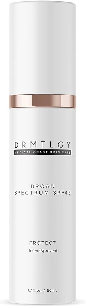 DRMTLGY Anti Aging Clear Face Sunscreen and Facial Moisturizer with Broad Spectrum SPF 45. Oil Fr... | Amazon (US)