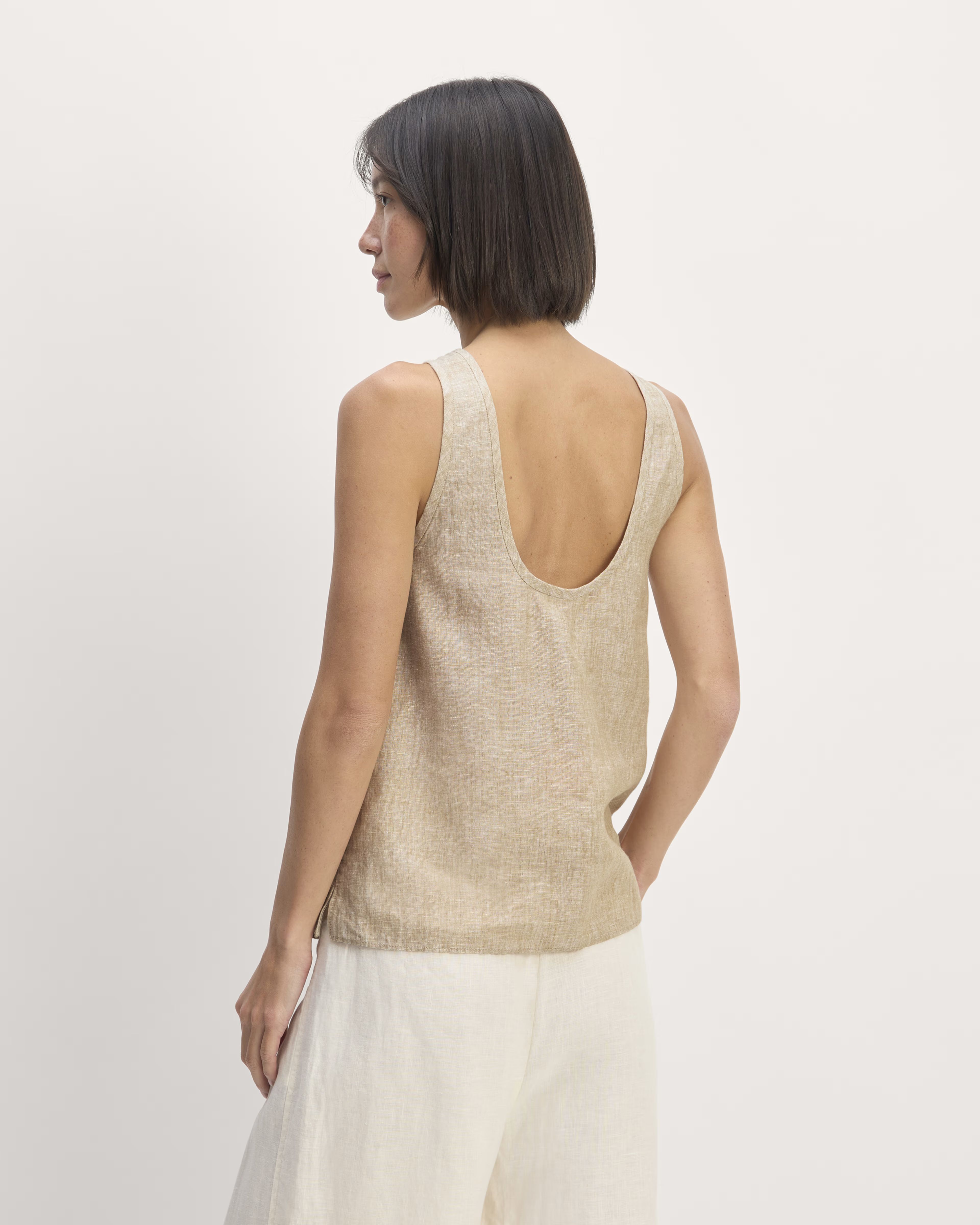 The Linen Scoop-Neck Tank | Everlane