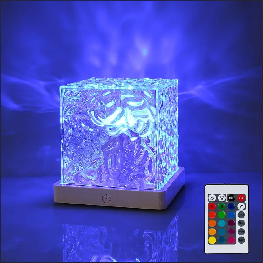 Northern Lights Cube Lamp Ocean Lamp Water Projector Light Luminorthe Cube Lamp lumena Lights Cub... | Amazon (US)