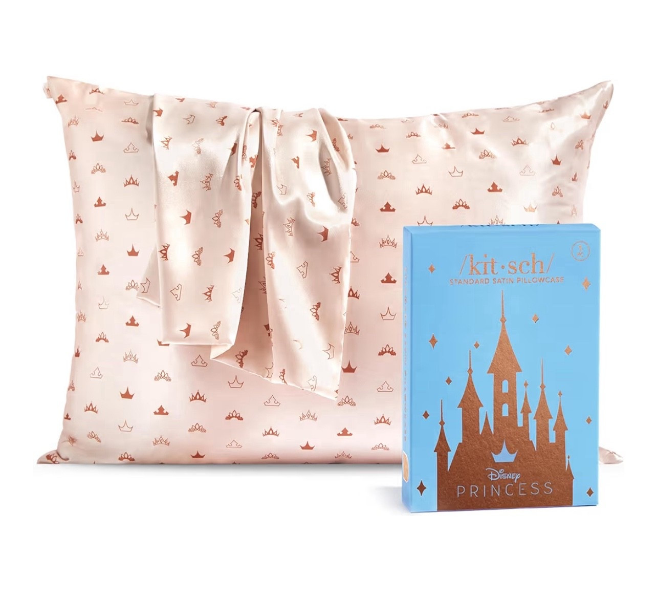 Disney Princess Satin Pillowcase 👑✨ | Frizz-Free Hair + Cozy Bedtime Magic

This Disney Princess satin pillowcase is the cutest bedtime upgrade for any little girl’s room 👑💗✨ The creamy blush color with tiny rose-gold crowns looks so magical, and the satin is so gentle on hair and skin—perfect for reducing tangles, frizz, and those wild morning bedhead moments. It zips closed so it stays put all night and washes beautifully. A perfect stocking stuffer, birthday gift, or everyday treat for your little princess!

Disney Princess pillowcase, satin pillowcase for kids, frizz-free hair pillowcase, princess bedroom decor, toddler bedding, kids room ideas, Christmas gift for girls, Kitsch pillowcase, hair-friendly pillowcase.

#LTKGiftGuide #LTKCyberWeek #LTKHome