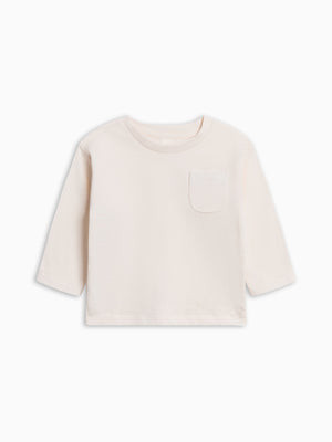 Reese Drop Shoulder Tee - Ivory | Colored Organics